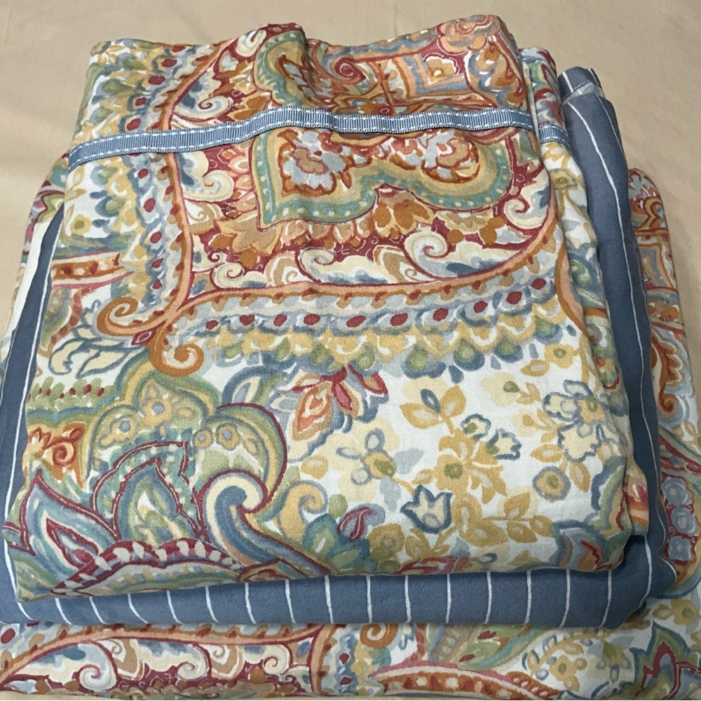 Charter Club Reversible King Duvet 3 Piece Set